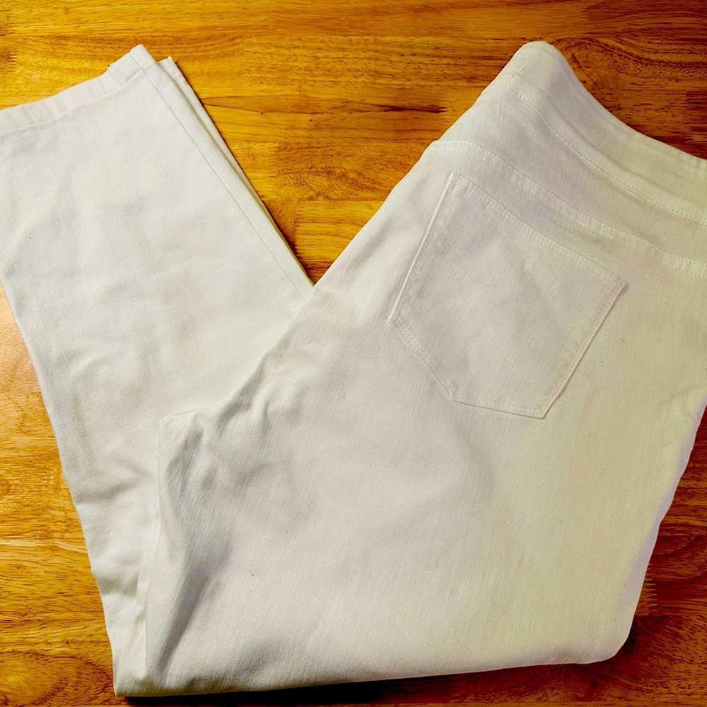 Soft Surroundings white jeans SZ PXL (16)  NWOT